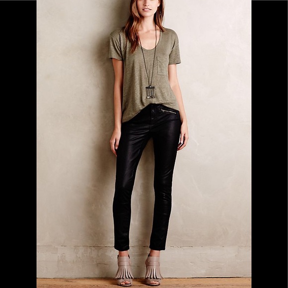 Anthropologie Pants - Pilcro and the letterpress front faux leather